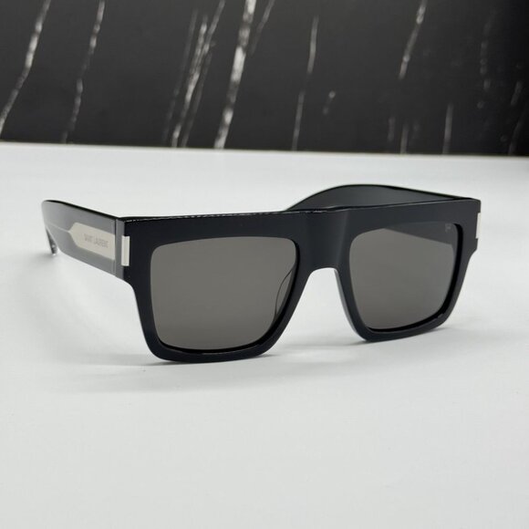 NEW SL628 001 SAINT LAURENT SQUARE BLACK UNISEX SL 628 001 SUNGLASSES - Picture 6 of 11
